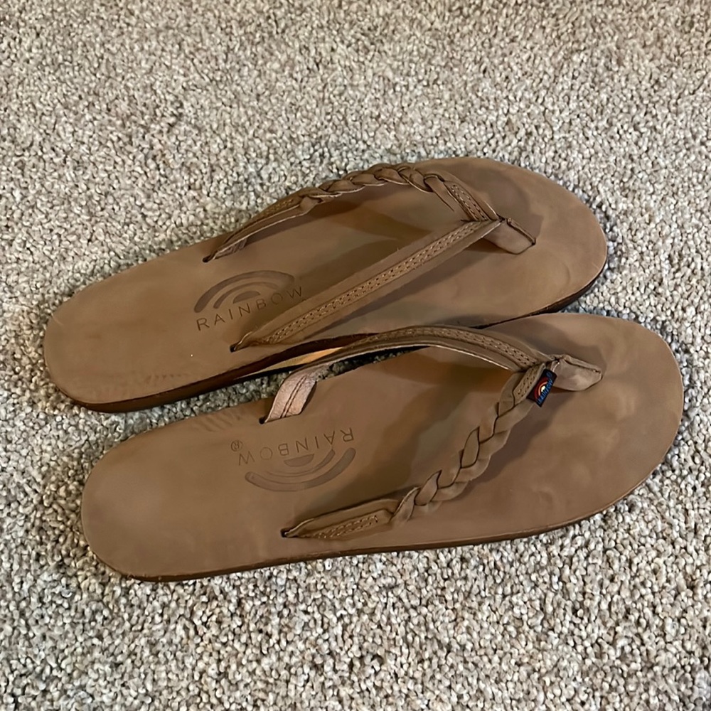 Rainbow Flip Flops